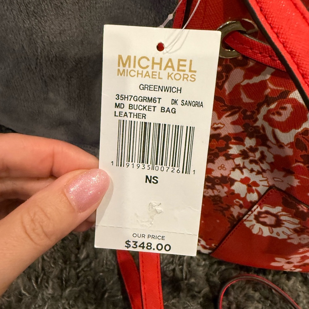 Michael‎ Kors Greenwich Medium Saffiano Leather Bucket Bag NWT - Picture 4 of 7
